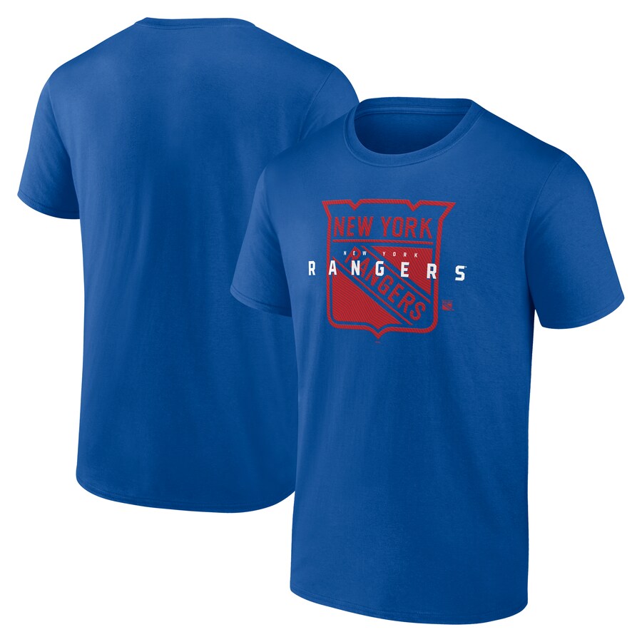 Men's New York Rangers Blue Coordinate T-Shirt - Puhuasuan