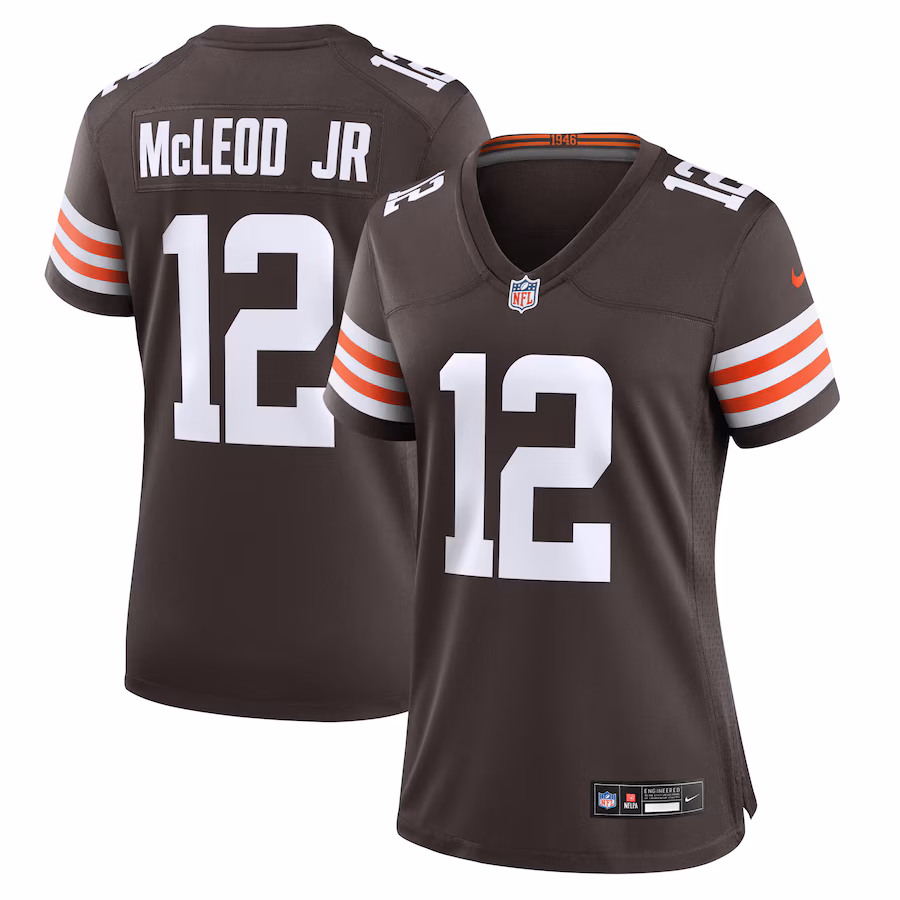 Women's Cleveland Browns Rodney McLeod Jr Nike Brown Game Jersey - Puhuasuan
