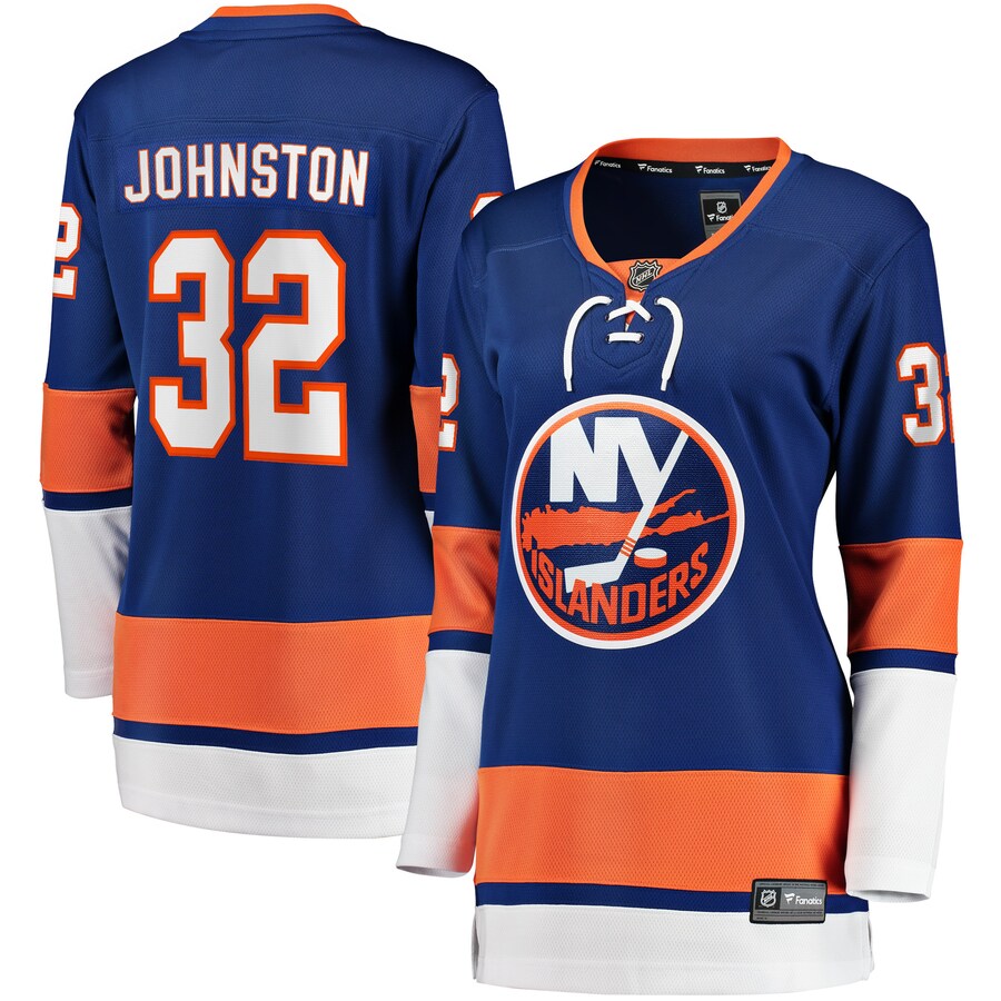 Women's New York Islanders Ross Johnston Fanatics Branded Royal Home Breakaway Player Jersey - Puhuasuan