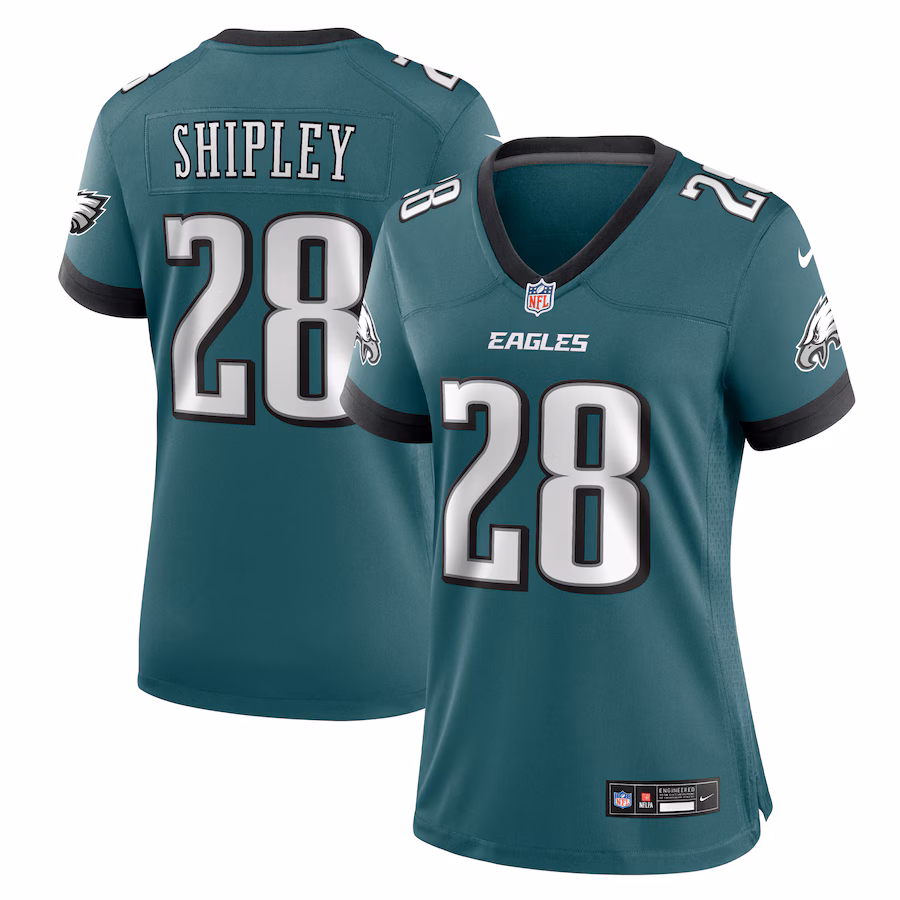 Women's Philadelphia Eagles Will Shipley Nike Midnight Green Team Game Jersey - Puhuasuan