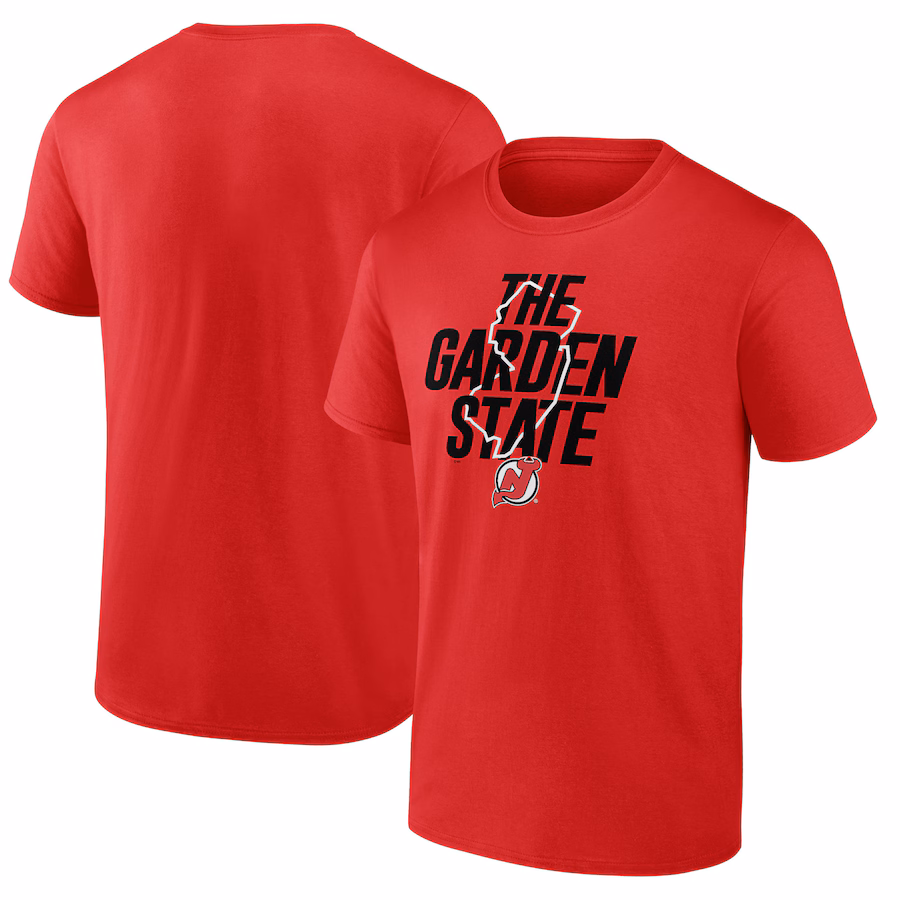 Men's New Jersey Devils Fanatics Red Local T-Shirt - Puhuasuan