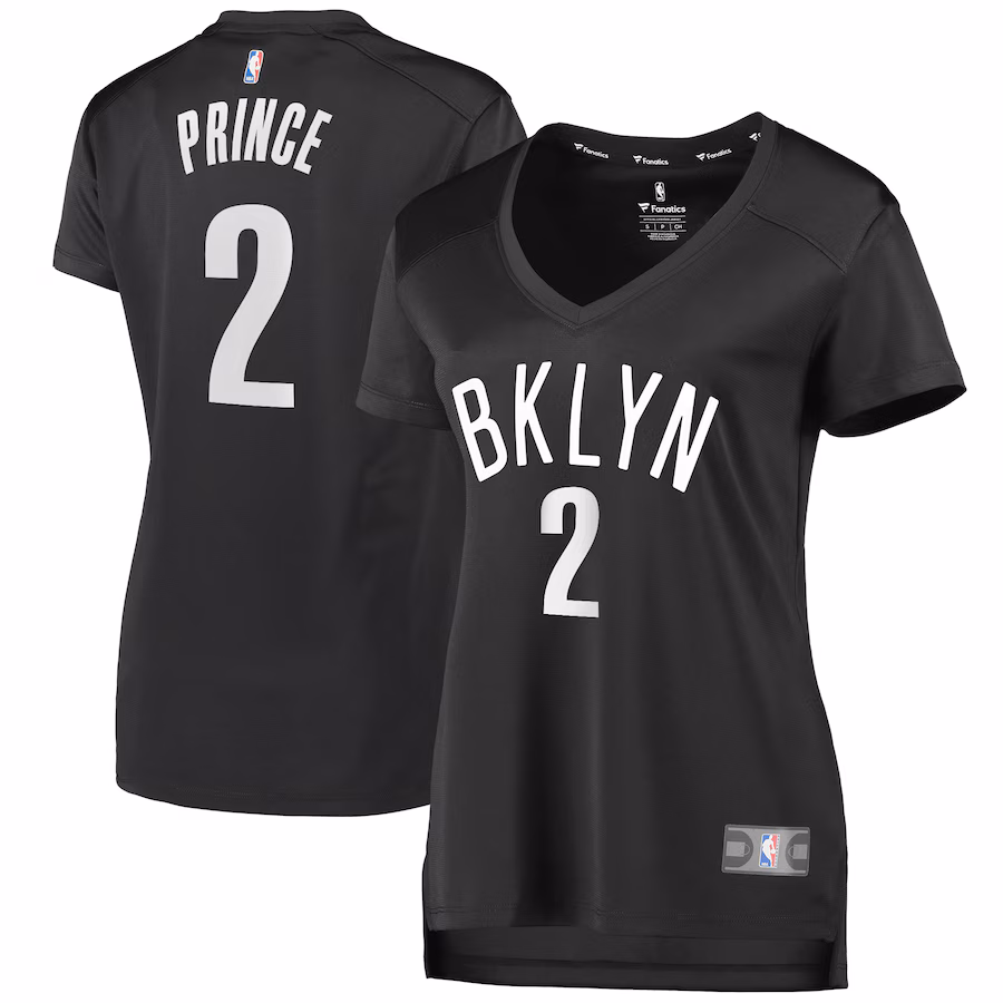 Women's Brooklyn Nets Taurean Prince Fanatics Black Fast Break Replica Jersey - Statement Edition - Puhuasuan