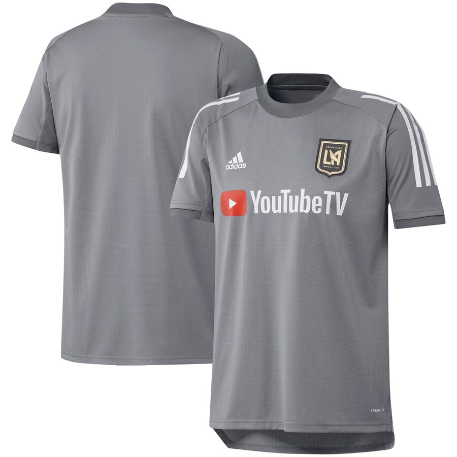 Men's LAFC adidas Gray 2020 On-Field Training Jersey - Puhuasuan