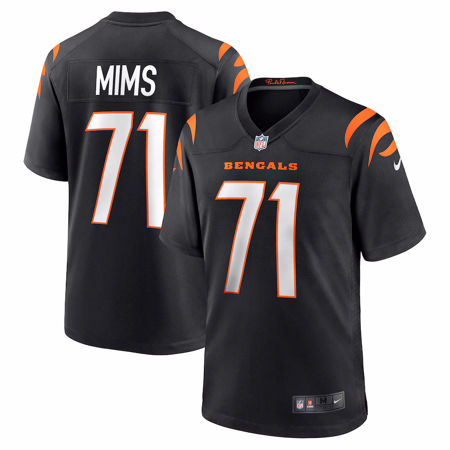 Men's Cincinnati Bengals Amarius Mims Nike Black Player Game Jersey - Puhuasuan