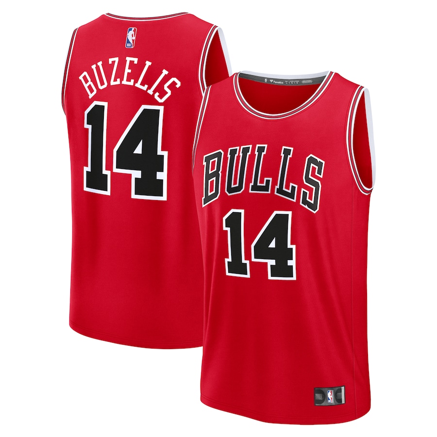 Youth Chicago Bulls Matas Buzelis Fanatics Red Fast Break Replica Player Jersey - Icon Edition - Puhuasuan