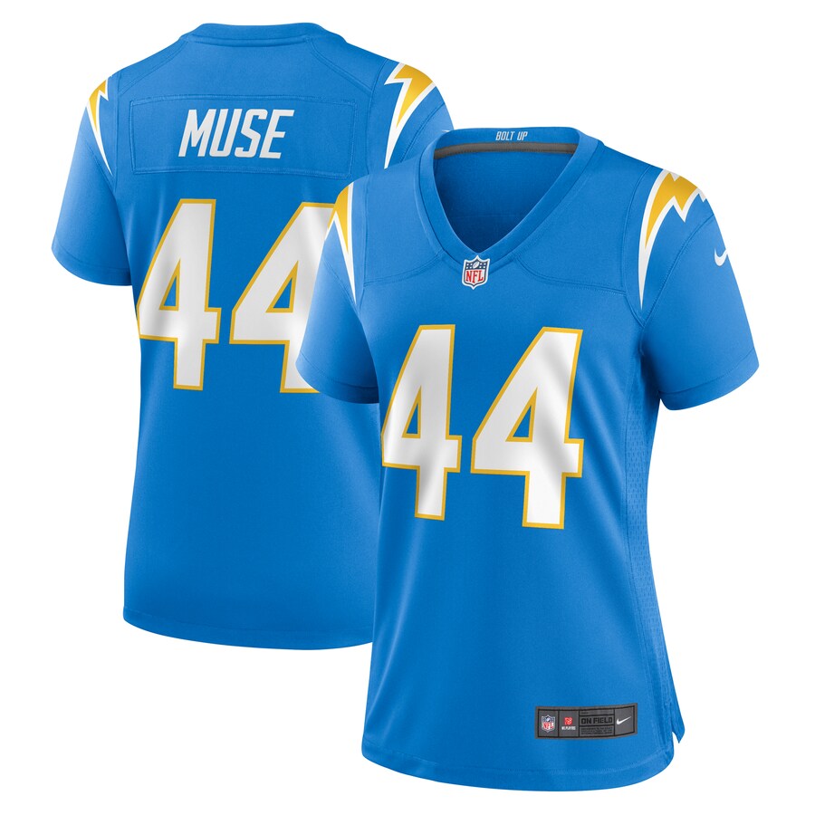 Women's Los Angeles Chargers Tanner Muse Nike  Powder Blue Team Game Jersey - Puhuasuan