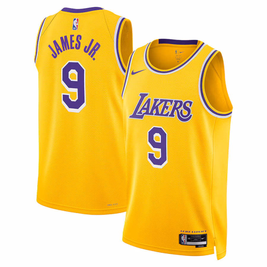 Unisex Los Angeles Lakers Bronny James Nike Gold 2024 Offseason Addition Nike Swingman Jersey - Puhuasuan