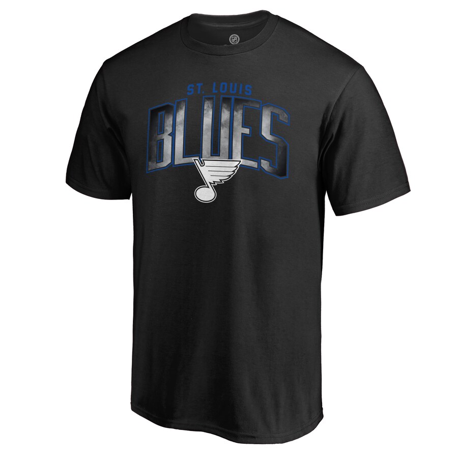 Men's St. Louis Blues Black Arch Smoke T-Shirt - Puhuasuan