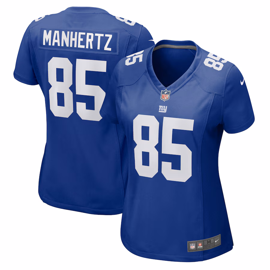 Women's New York Giants Chris Manhertz Nike Royal Game Jersey - Puhuasuan