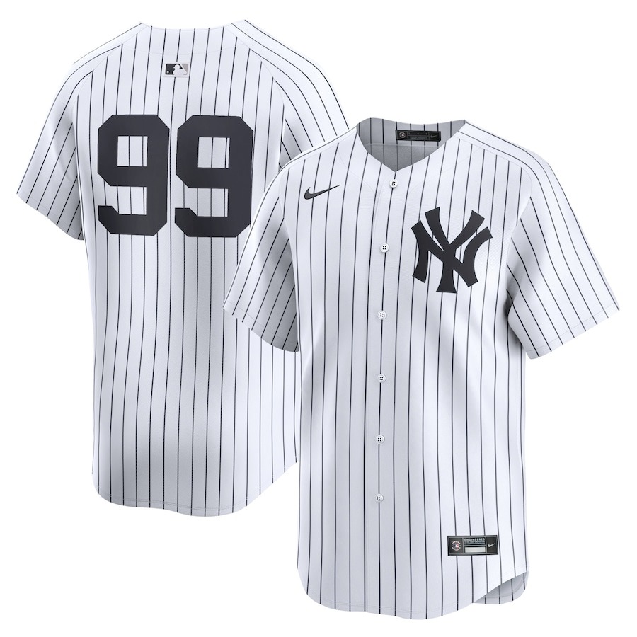 Youth New York Yankees Aaron Judge Nike White Limited Player Jersey - Puhuasuan