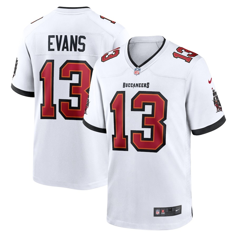 Men's Tampa Bay Buccaneers Mike Evans Nike White Game Jersey - Puhuasuan