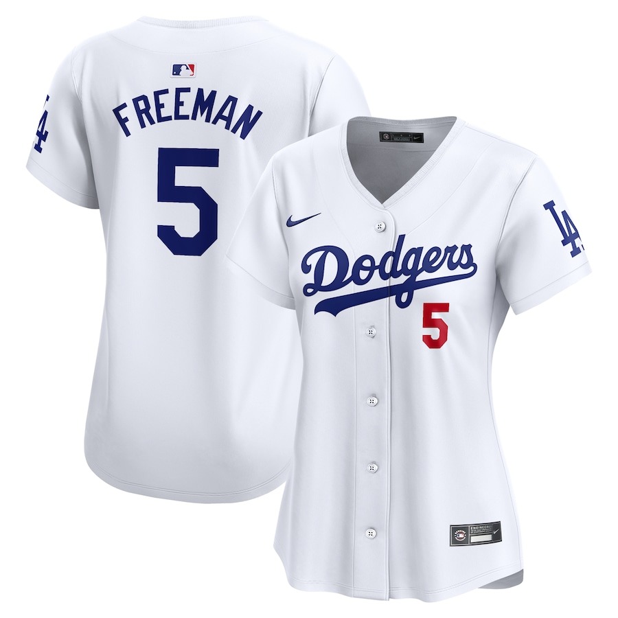Women's Los Angeles Dodgers Freddie Freeman Nike White 2024 World Series Limited Player Jersey - Puhuasuan
