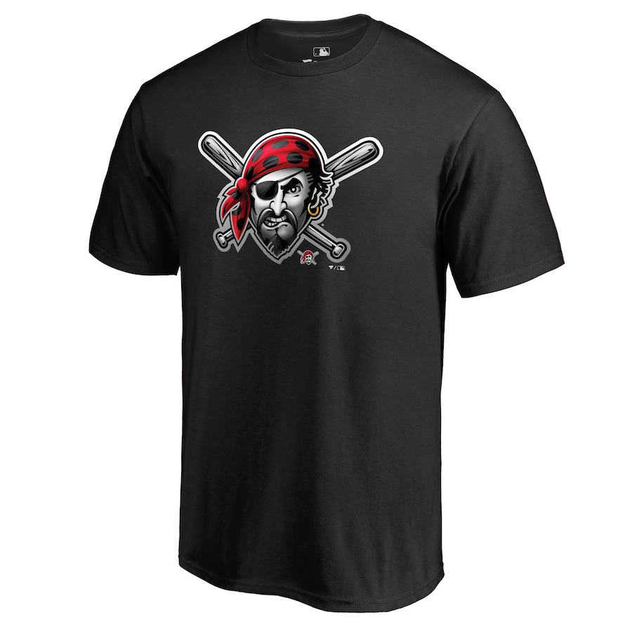 Men's Pittsburgh Pirates Black Midnight Mascot T-Shirt - Puhuasuan