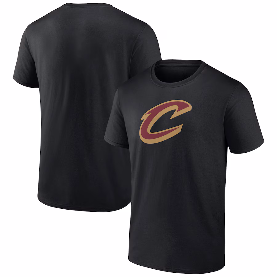 Men's Cleveland Cavaliers Black Primary Logo T-Shirt - Puhuasuan