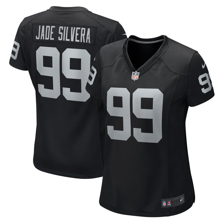 Women's Las Vegas Raiders Nesta Jade Silvera Nike  Black Team Game Jersey - Puhuasuan