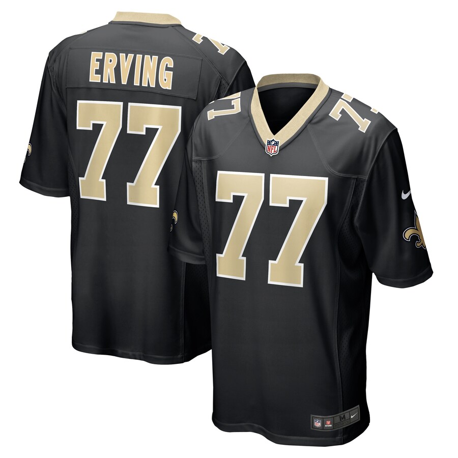 Men's New Orleans Saints Cameron Erving Nike  Black  Game Jersey - Puhuasuan
