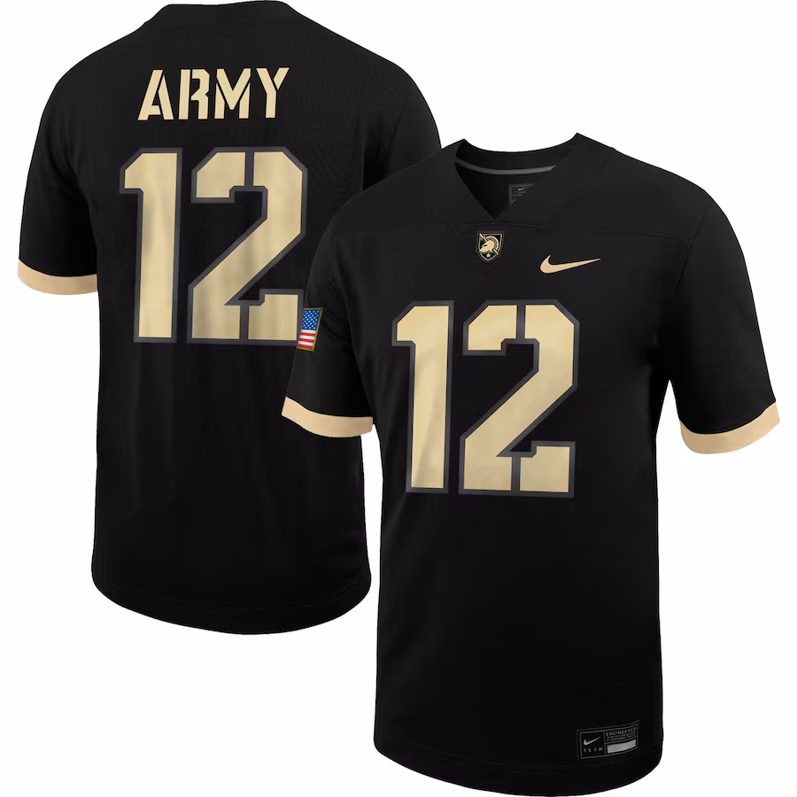 #12 Army Black Knights Nike Untouchable Football Jersey - Black - Puhuasuan