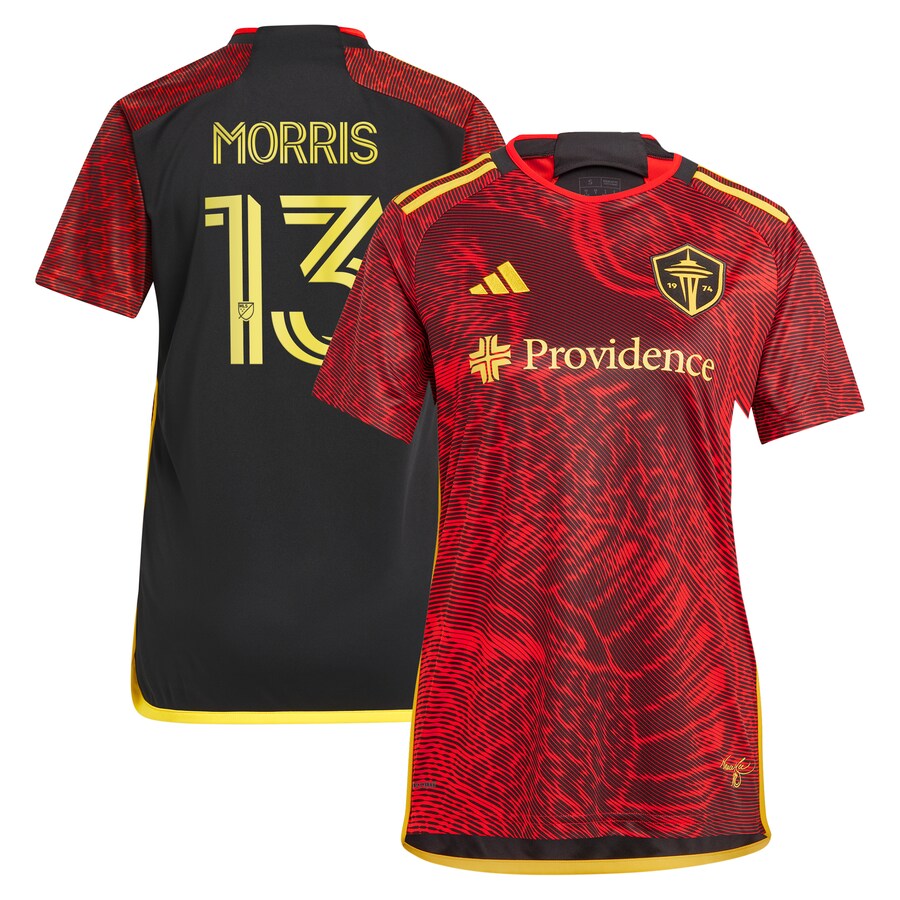 Women's Seattle Sounders FC Jordan Morris adidas Red 2024 The Bruce Lee Kit Replica Player Jersey - Puhuasuan