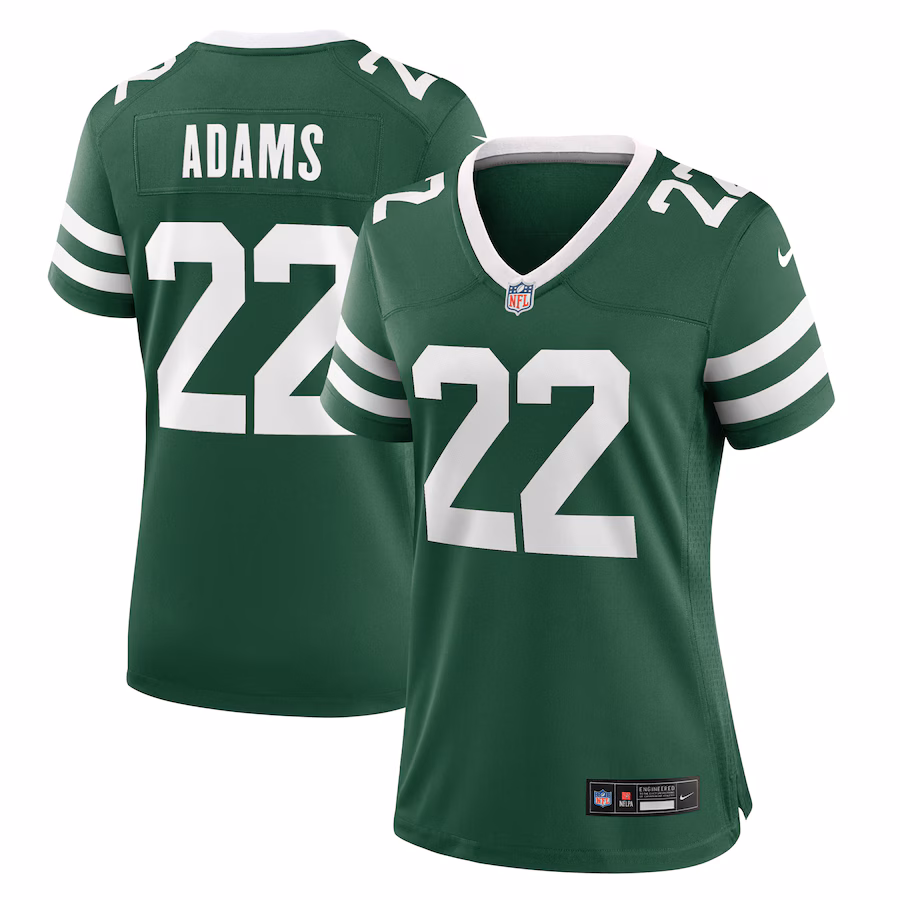 Women's New York Jets Tony Adams Nike Legacy Green Team Game Jersey - Puhuasuan