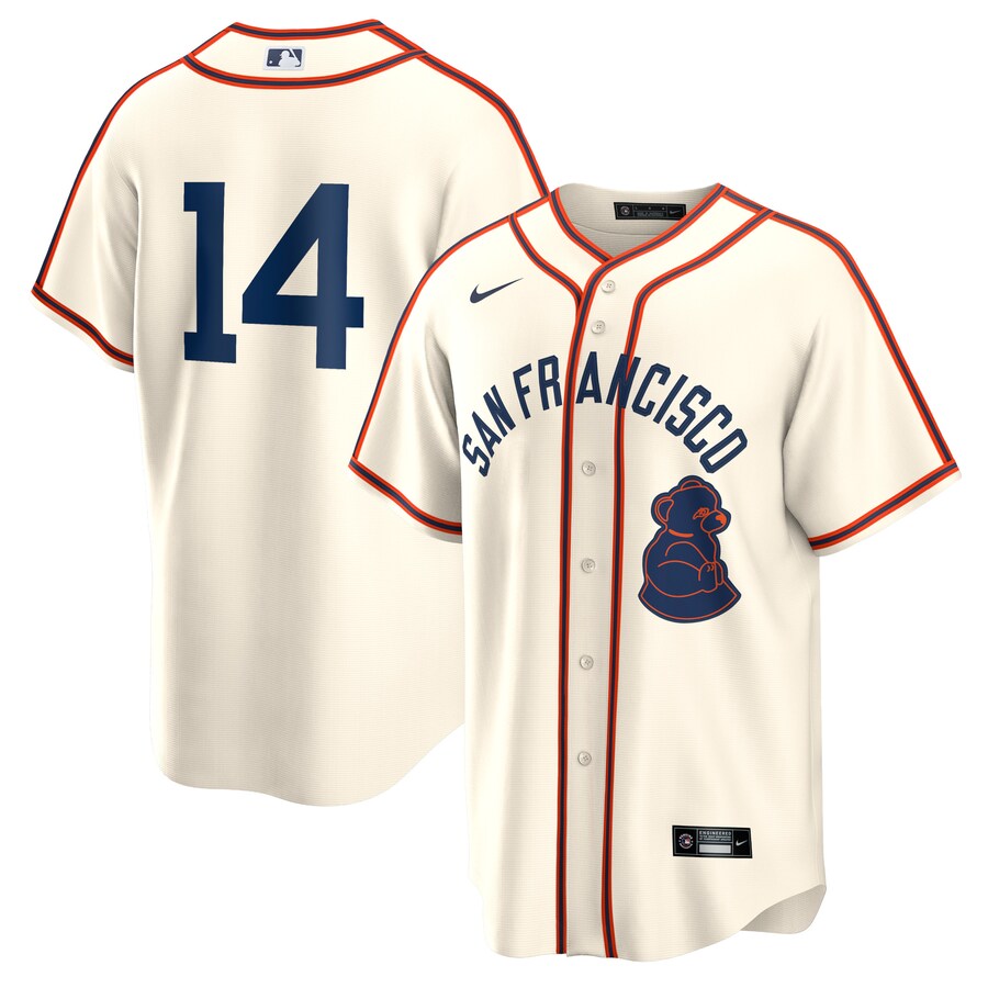 Men's San Francisco Giants Patrick Bailey Nike Cream 2024 Rickwood Classic Replica Player Jersey - Puhuasuan