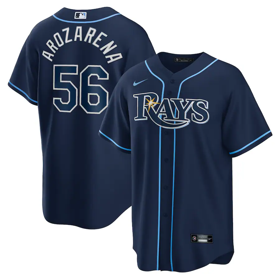 Men's Tampa Bay Rays Randy Arozarena Nike Navy Alternate Replica Player Jersey - Puhuasuan