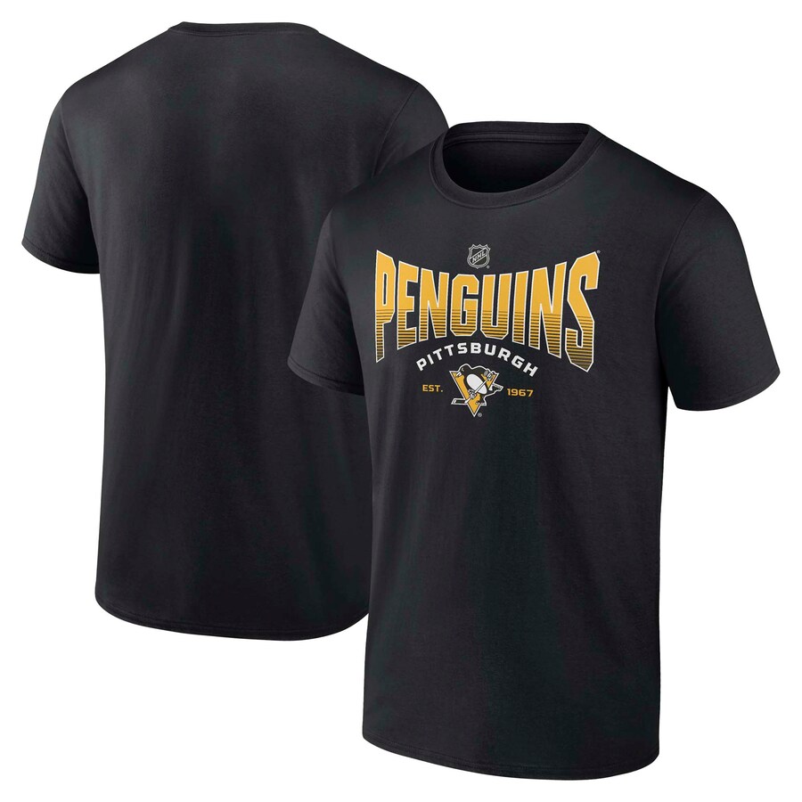 Men's Pittsburgh Penguins Fanatics Black Statement T-Shirt - Puhuasuan