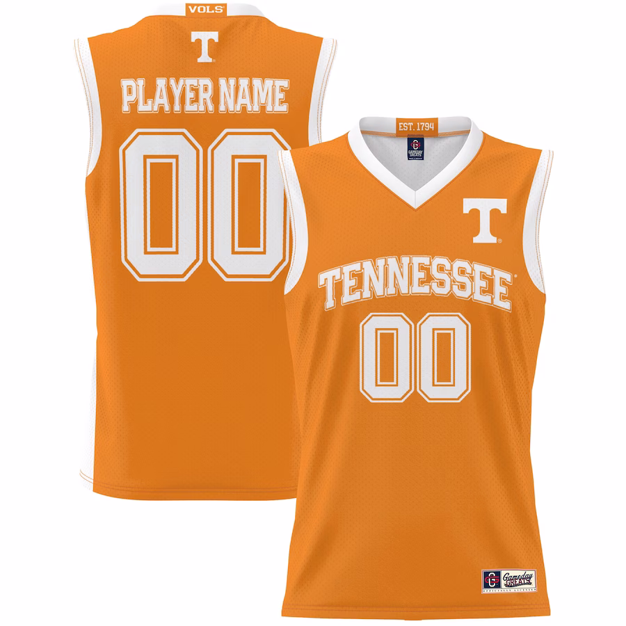 Tennessee Volunteers GameDay Greats Youth NIL Pick-A-Player Lightweight Basketball Jersey - Orange - Puhuasuan