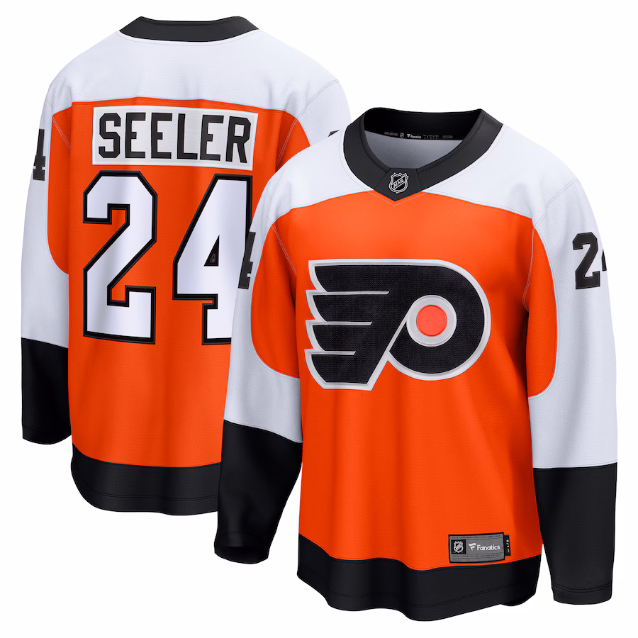 Men's Philadelphia Flyers Nick Seeler Fanatics Orange Home Breakaway Jersey - Puhuasuan