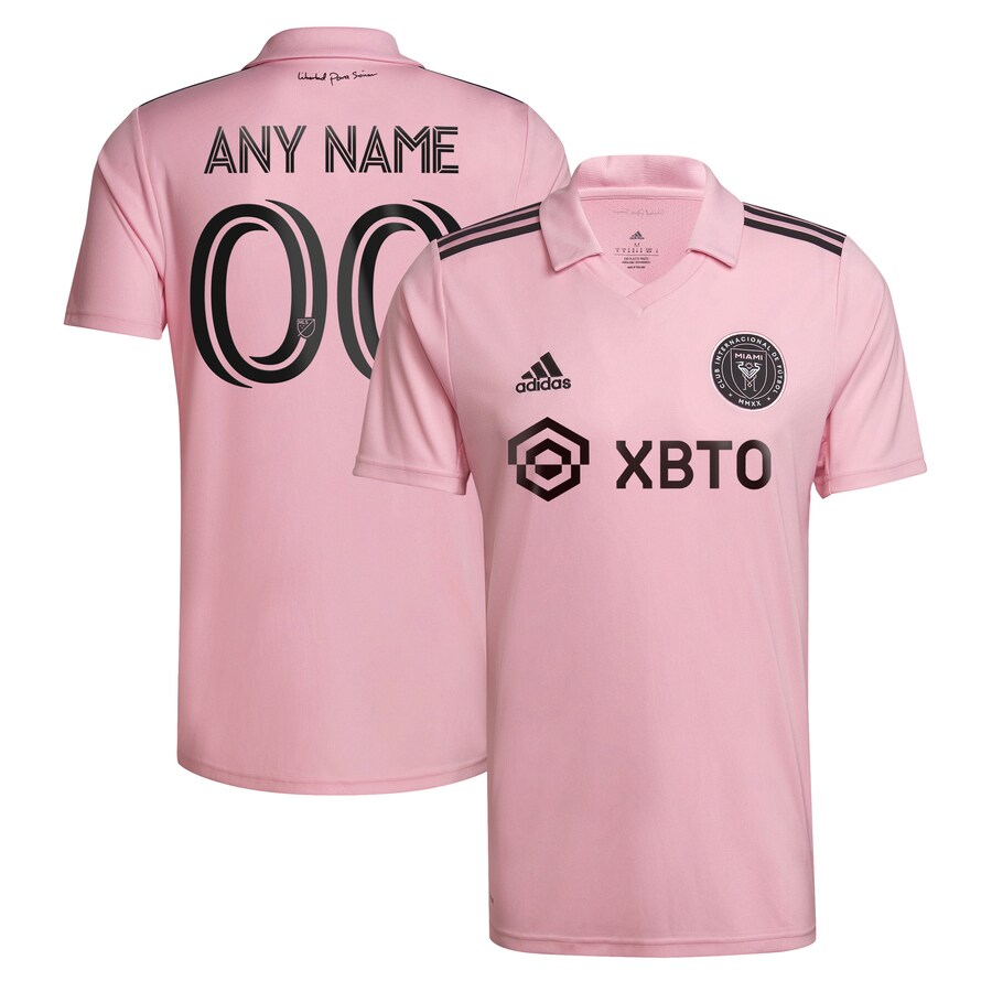 Men's Inter Miami CF adidas Pink 2022 The Heart Beat Kit Replica Custom Jersey - Puhuasuan