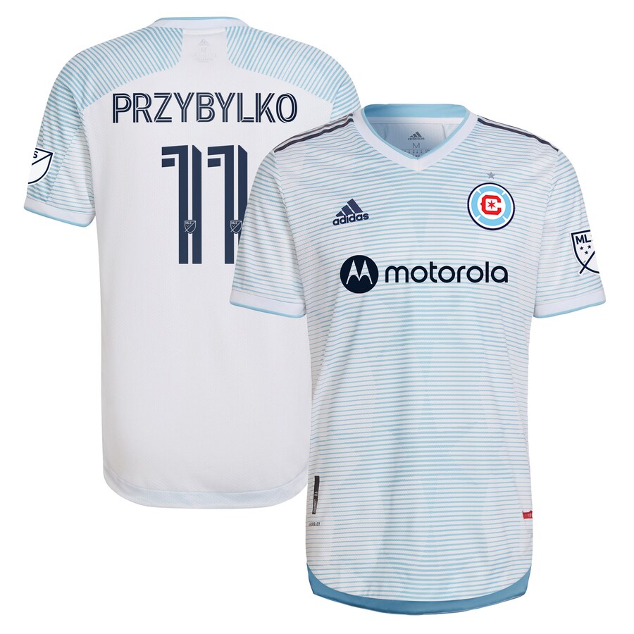 Men's Chicago Fire adidas White 2022 Lakefront Kit Authentic Player Jersey - Puhuasuan