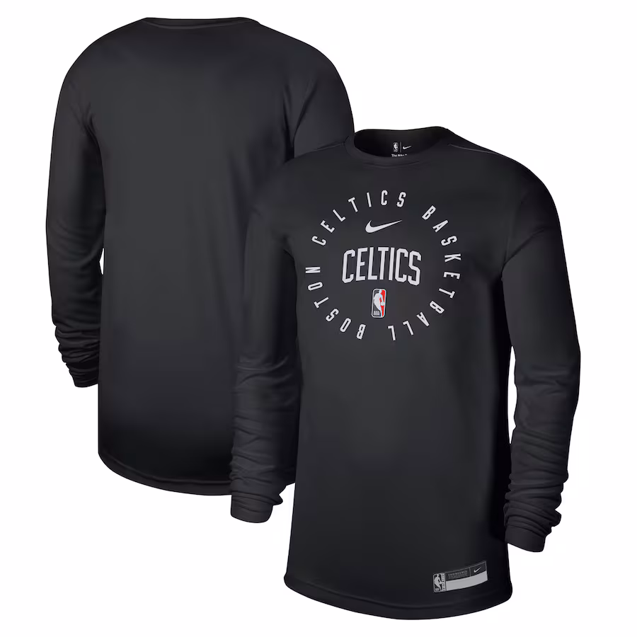 Men's Boston Celtics Nike Black 2024/25 Legend On-Court Practice Long Sleeve T-Shirt - Puhuasuan