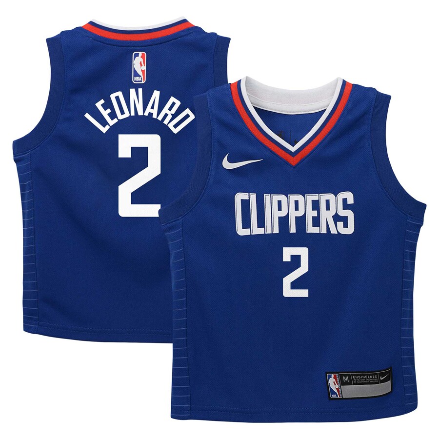 Preschool LA Clippers Kawhi Leonard Nike Royal Dri-FIT Swingman Player Jersey - Icon Edition - Puhuasuan
