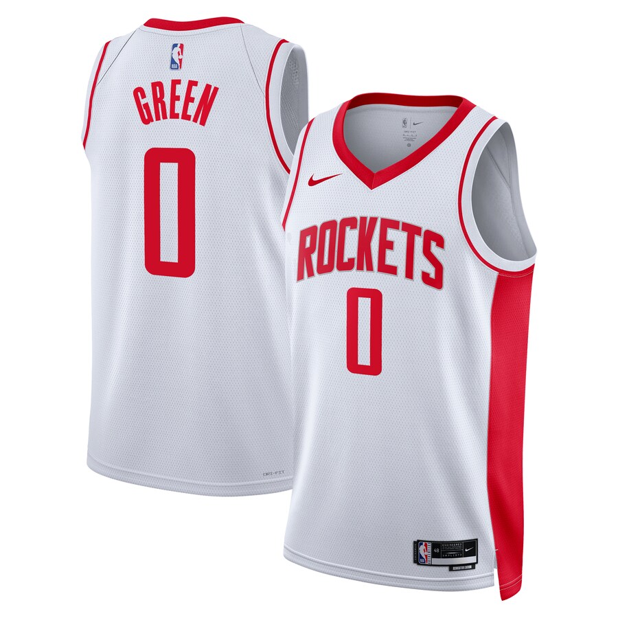 Houston Rockets Jalen Green Nike White Swingman Jersey - Association Edition - Puhuasuan