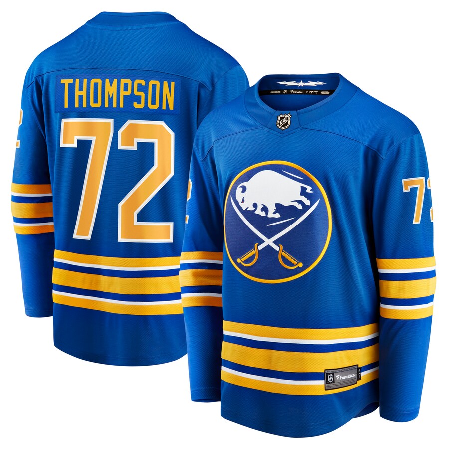 Men's Buffalo Sabres Tage Thompson Fanatics Branded Royal Home Breakaway Player Jersey - Puhuasuan