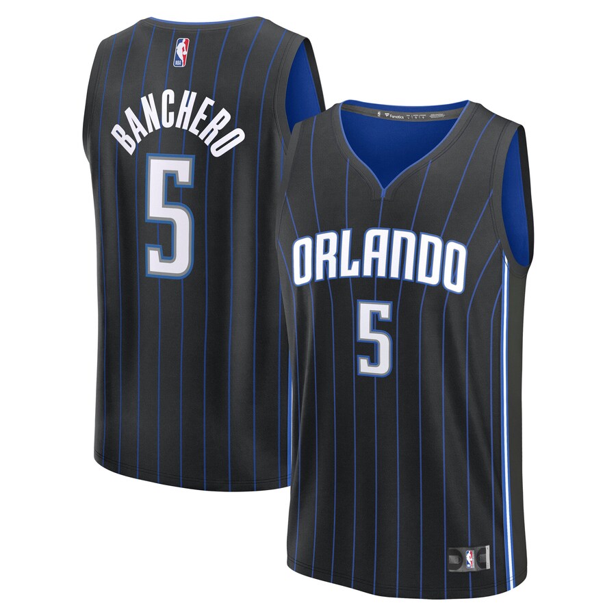 Youth Orlando Magic Paolo Banchero Fanatics Black Fast Break Replica Player Jersey - Icon Edition - Puhuasuan