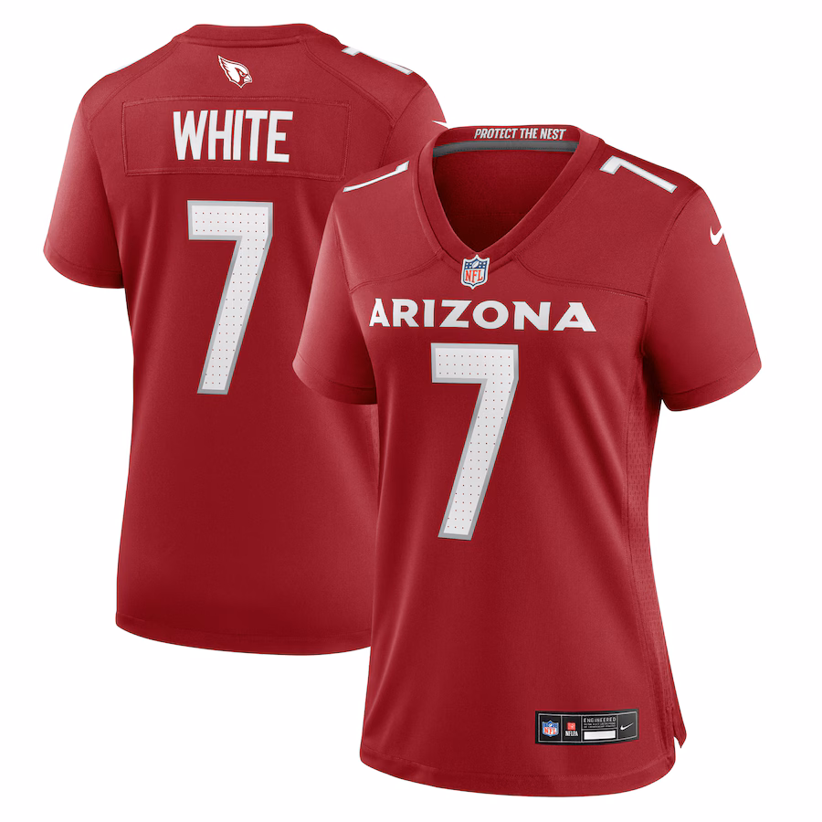 Women's Arizona Cardinals Kyzir White Nike Cardinal Team Game Jersey - Puhuasuan