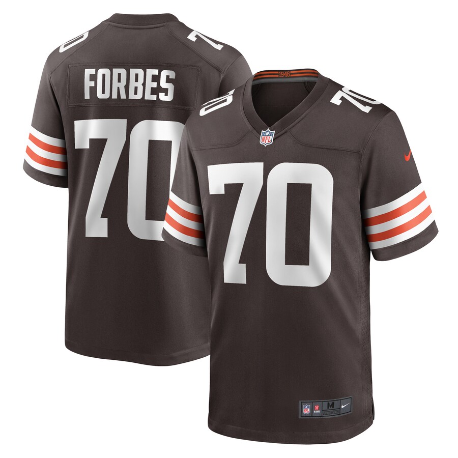 Men's Cleveland Browns Drew Forbes Nike  Brown Team Game Jersey - Puhuasuan
