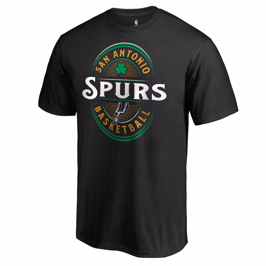 Men's San Antonio Spurs Black Forever Lucky T-Shirt - Puhuasuan