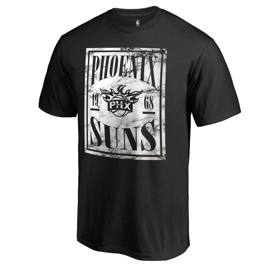Men's Phoenix Suns Black Court Vision T-Shirt - Puhuasuan