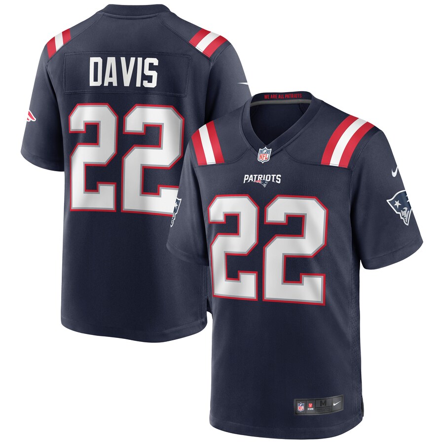 Men's New England Patriots Cody Davis Nike Navy Game Jersey - Puhuasuan