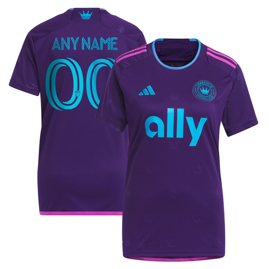 Women's Charlotte FC adidas Purple 2023 Crown Jewel Kit Replica Custom Jersey - Puhuasuan