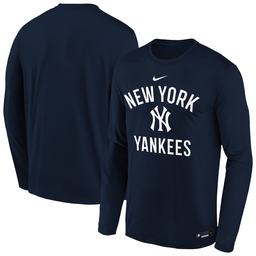 Youth New York Yankees Nike Navy Authentic Collection Legend Performance Long Sleeve T-Shirt - Puhuasuan