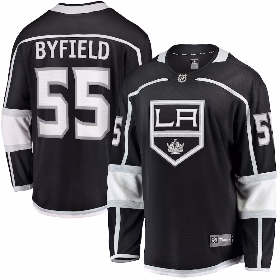 Men's Los Angeles Kings Quinton Byfield Fanatics Black Home Team Breakaway Player Jersey - Puhuasuan