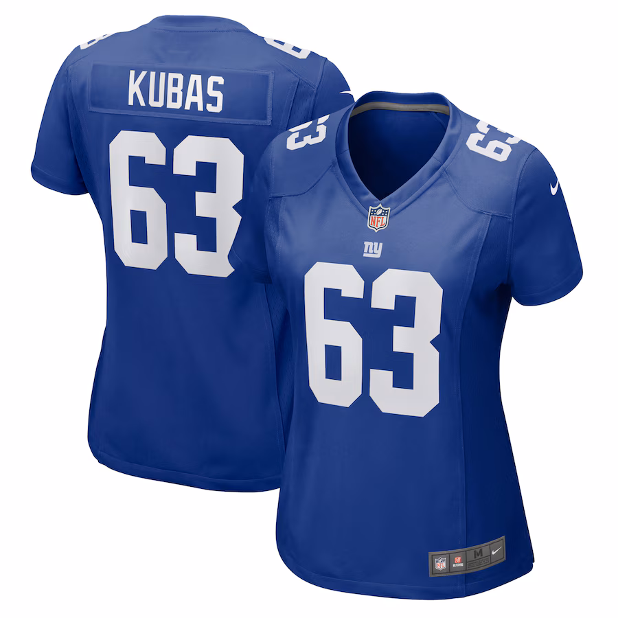 Women's New York Giants Jake Kubas Nike Royal Game Jersey - Puhuasuan