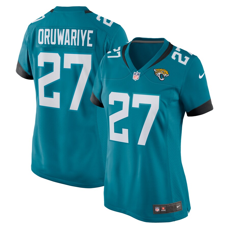 Women's Jacksonville Jaguars Amani Oruwariye Nike  Teal  Game Jersey - Puhuasuan