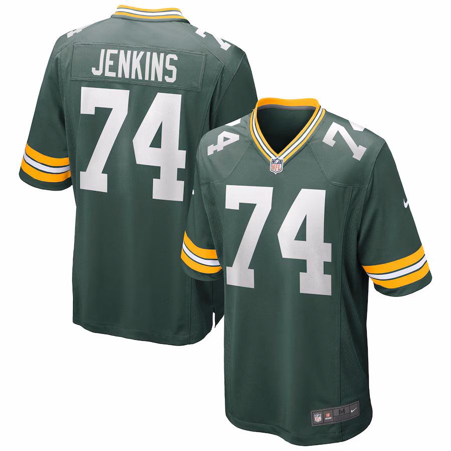 Men's Green Bay Packers Elgton Jenkins Nike Green Game Jersey - Puhuasuan