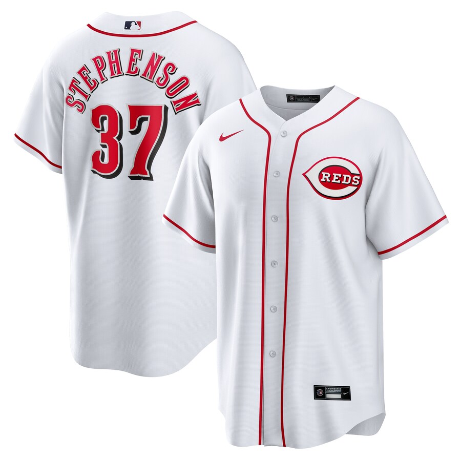 Men's Cincinnati Reds Tyler Stephenson Nike White Home Replica Jersey - Puhuasuan