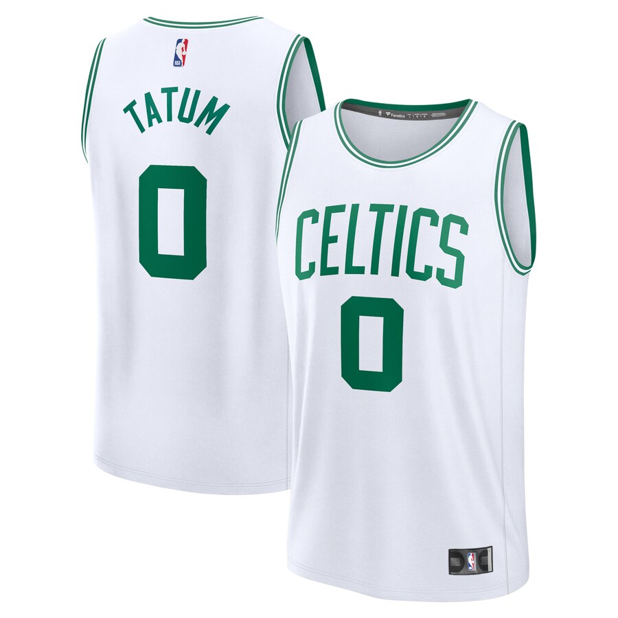 Youth Boston Celtics Jayson Tatum Fanatics White Fast Break Replica Player Jersey - Association Edition - Puhuasuan