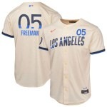 Youth Los Angeles Dodgers Freddie Freeman Nike Cream 2024 City Connect Limited Player Jersey - Puhuasuan