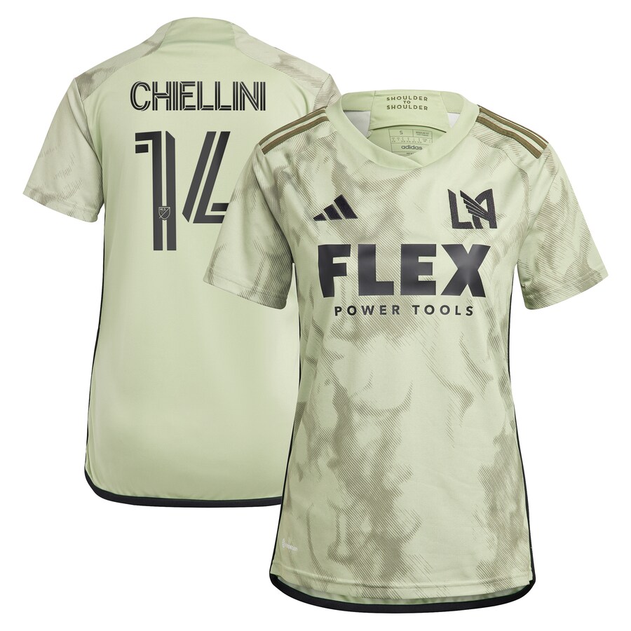 Women's LAFC Giorgio Chiellini adidas Green 2023 Smokescreen Replica Player Jersey - Puhuasuan